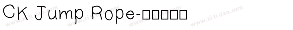 CK Jump Rope字体转换